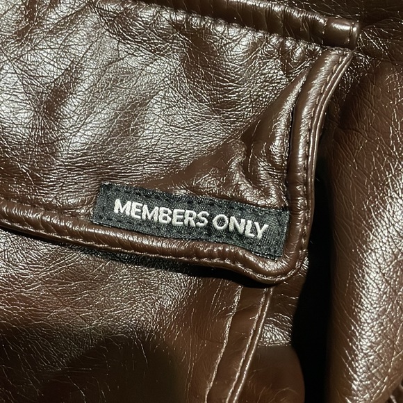 Members Only - Brown Faux Jacket. - Picture 7 of 7